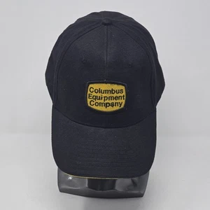 Columbus Equipment Company Logo Hat SnapBack Cap Komatsu Casual Black US Flag - Picture 1 of 6