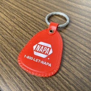 RED Napa Plastic Keychain, Vintage Auto Parts Store Key Ring - Picture 1 of 6