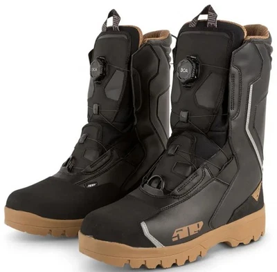 Botas de neve masculinas 509 Saber Single Boa pretas/goma - Imagem 1 de 4