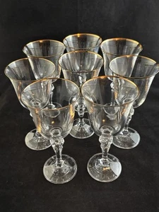 Bohemia Crystal Crystalex BOC26 Wine Glasses 6 5/8” Set Of 8 Discontinued Rare! - Picture 1 of 10