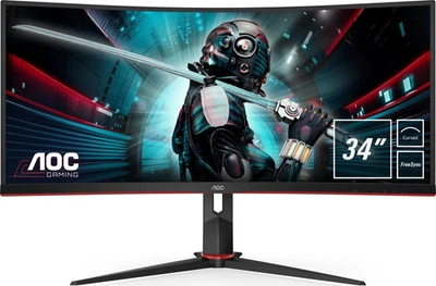 Gaming monitor AOC CU34G2/BK 34" 3440x1440px VA 100Hz 1ms - Bild 1 von 4