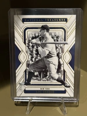 2025 Panini National Treasures - Lou Gehrig #1 NY Yankees/99 - Imagem 1 de 2