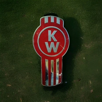 Kenworth K W Chrome Emblem Steel Plate Semi Truck/Tractor HD  OEM - Image 1 of 4