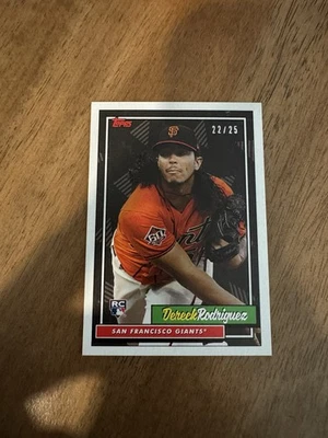 2018 Topps X Bryce Harper #220 Second to None Black /25 Dereck Rodriguez Rookie - Image 1 of 2