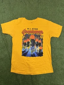 Goosebumps Men's T-Shirt Medium Yellow 100% Cotton Halloween - Bild 1 von 6