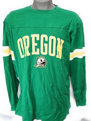 Mens Fanatics Univ Oregon Ducks NCAA Green Long Sleeve Big & Tall Tee T-Shirt - Image 1 of 4
