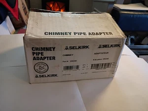 Adaptador de tubo de chimenea de acero de doble pared Selkirk 256240 6 diámetros in. - Imagen 1 de 5