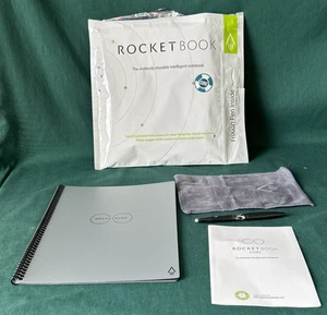 Rocket Book Core Smart Reusable Notebook 8.5x11 w/ Pen & Towel - Picture 1 of 12