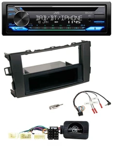 JVC Bluetooth Lenkrad USB DAB CD Autoradio für Toyota Auris 2007-2011 schwarz - Bild 1 von 10