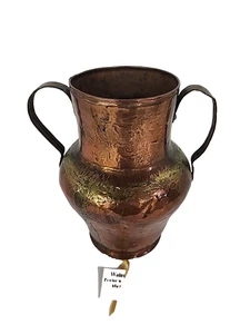 Recipiente de agua grande de cobre hecho a mano - Imagen 1 de 8