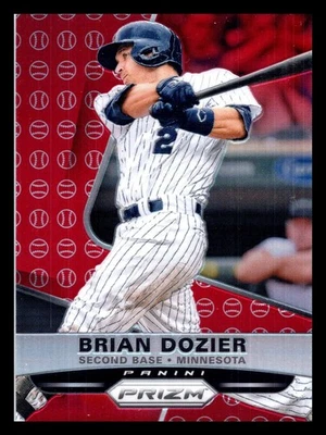 2015 Panini Prizm - Brian Dozier #36 Red Baseball Prizm Minnesota Twins - Image 1 of 2