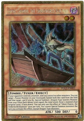 Ghost Charon, the Underworld Boatman PGL2-EN005 Gold Secret Rare Yu-Gi-Oh Card - Image 1 of 3