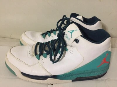 NIKE AIR JORDAN FLIGHT - ORIGIN 2 - AQUA WHITE TEAL 705155-127 - Size 13 - Good - Image 1 of 4
