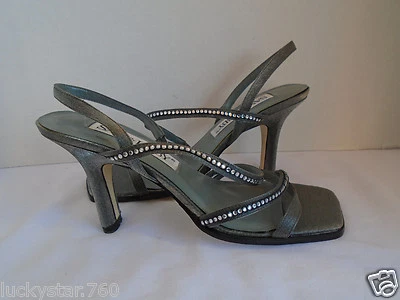 Tacones Sam & Libby Mujer Plateados Adornados con Tirantes Talla 6.M Foto 1 de 4