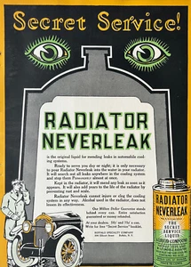1924 Anzeige Buffalo Specialty Co Heizkörper nie auslaufen & flüssiges Furnier Autopolitur - Bild 1 von 2