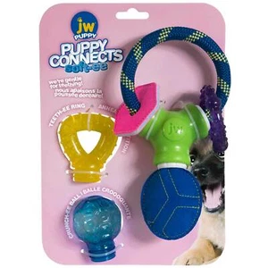 Puppy Dog Toys Teething JW CONNECTS SOFT-EE SET KIT Rubber Rope Connectable - Picture 1 of 6
