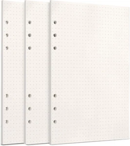 135 Blätter Dot Grid Papier A5 6-Loch Nachfüllpapier für Filofax - Bild 1 von 7