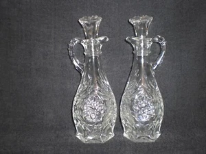 VINTAGE "STAR OF DAVID" OIL & VINEGAR CRUET SET - Picture 1 of 8