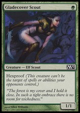 *FOIL* GLADECOVER SCOUT NM M12 mtg Green - Creature Com *FOIL*
