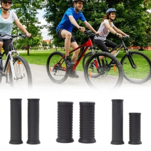 Juego de 2 empuñaduras de manillar largas/cortas para bicicleta de bicicleta para piezas de bicicleta de montaña de palanca de cambios giratoria - Imagen 1 de 12