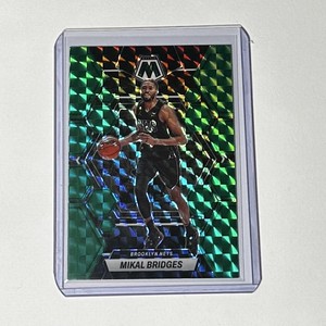 2022-23 Panini Mosaic Choice Fusion Green Prizm #2 Mikal Bridges