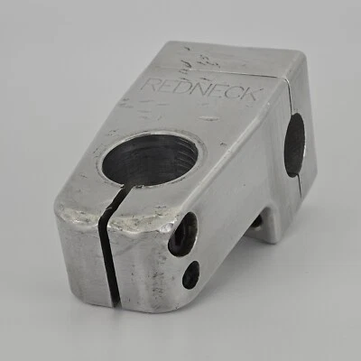 S&M RedNeck Threadless Stem 1 1/8 in Old School BMX Mid School Silver Vintage - Image 1 of 4