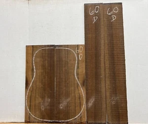Indian Laurel Dreadnought Guitar Back and Side Set Luthier Tonewoods #60 - Picture 1 of 7