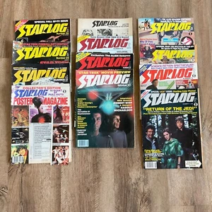 VTG Starlog Magazine LOT OF 12 DOCTOR WHO Star Trek JAMES BOND Epherema ***READ - Foto 1 di 12