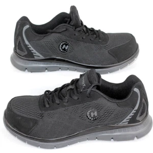 Hytest Safety Footwear K11170 Black Runner Steel Toe Shoes Men's Size 11 - Picture 1 of 9