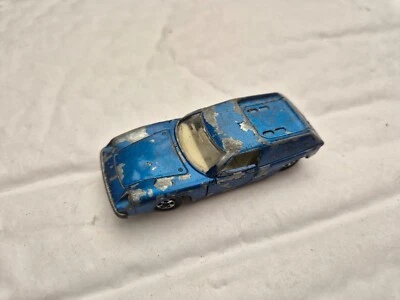 Vintage 60'S Matchbox Lesney Serie NO.5 Blu Lotus Europa Auto Usato - Immagine 1 di 3
