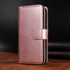 Flip Leather Wallet Zipper Coin Purse Card Holder Case Cover For Iphone Samsung