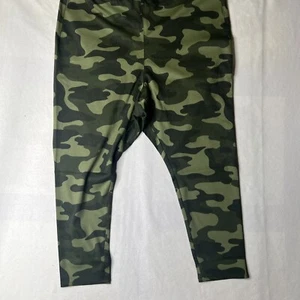 Skinny Girl Bailey Camouflage Pull On Leggings Green Black NWT Size 24W - Picture 1 of 8