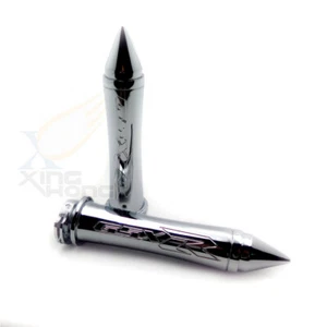 Custom 7/8”Handlebar grip for SUZUKI GSXR 1000 2010 2012 2013 2014 2015 CHROME - Picture 1 of 6