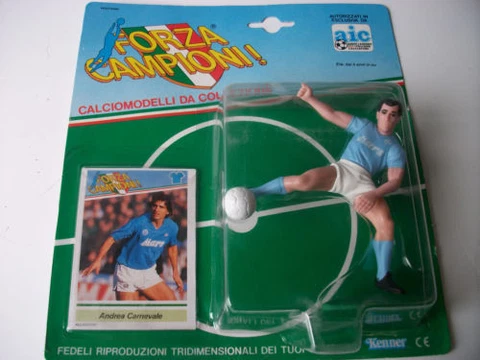 Andrea Carnevale Napoli Forza Campioni! Action Figure NIB Kenner Italy Serie A Cover