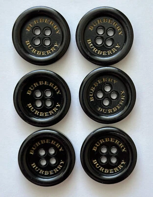 BURBERRY TRENCH COAT AUTHENTIC REPLACEMENT BUTTONS 25MM SET OF 6 BRAND NEW !!!! - Image 1 of 3