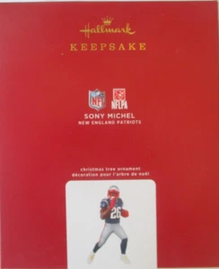 HALLMARK KEEPSAKE SONY MICHEL NEW ENGLAND PATRIOTS CHRISTMAS ORNAMENT - NEW - Picture 1 of 3
