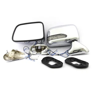 88-97 Fit Toyota Hilux 5th gen LN85 86 RN85 LN106 107 Chrome LED Door Mirror L&R - Picture 1 of 1