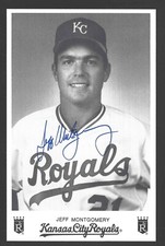 1989 Royals Team Issue Photocards - JEFF MONTGOMERY - In Person Auto - AESL