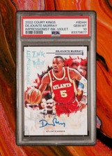 2022 Court Kings DEJOUNTE MURRAY Impressionist Ink Violet Auto /35 PSA 10 Pop 1