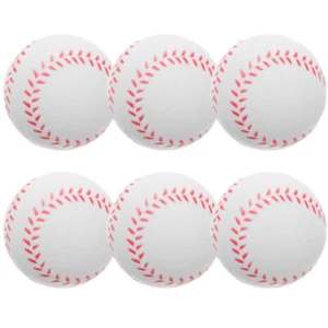 6 Pcs Training Baseball Practice Baseballs Softball Student Child - Picture 1 of 12
