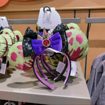 Nuevo DisneyParks Veneno Orejas de Manzana Blancanieves Malvada Reina Ratón Lazo Diadema Orejas* Foto 1 de 4