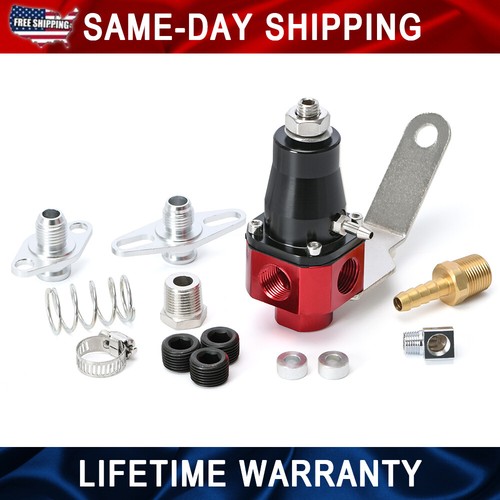 Inline Fuel Pressure Regulator Adjustable FPR 365PSI 3/8'' IN/OUT/Return Bypass eBay
