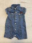 7 For All Mankind Newborn Baby Boy/Girl Romper Bodysuit Jumpsuit Outfit - 3-6M