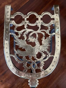 Antique Georgian Pieced Brass And Forged Iron Trivet - Picture 1 of 9