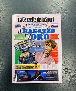 Notebook Pigna A5 Jannik Sinner Gazzetta dello Sport Ragazzo D’Oro - Picture 1 of 4