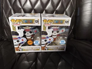 Funko Pop! One Piece Samurai Brook Chase Metallic Bundle #1129 w/ Soft Protector - Picture 1 of 5