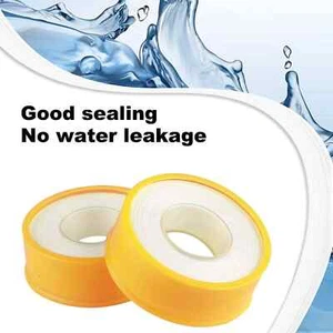 Plumbing Tape Gas or Water for Thread Seal White Plumber Tape 12mm x 2m - Picture 1 of 7
