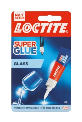 Loctite Glass Bond Adhesive 3g Super Glue Metal Super Clear Water Reistant New