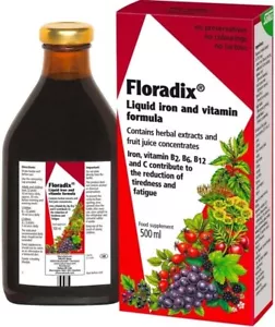 Floradix Liquid Iron and Vitamin Formula 500ml - Picture 1 of 2