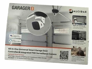 Abridor de puerta de garaje inteligente todo en uno Alcidae Garager 2 y cámara de vigilancia nuevo - Imagen 1 de 5